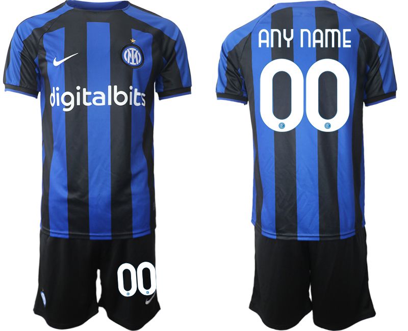 Men 2022-2023 Club Inter milan home blue customized Soccer Jersey